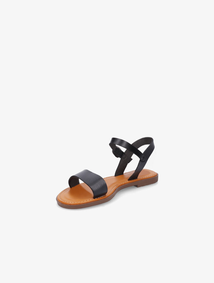 Nu-pieds plats basiques - Noir - 3