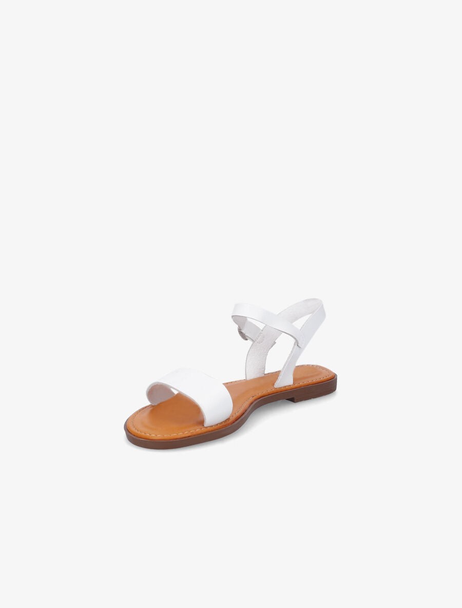 Nu-pieds plats basiques - Blanc - 3