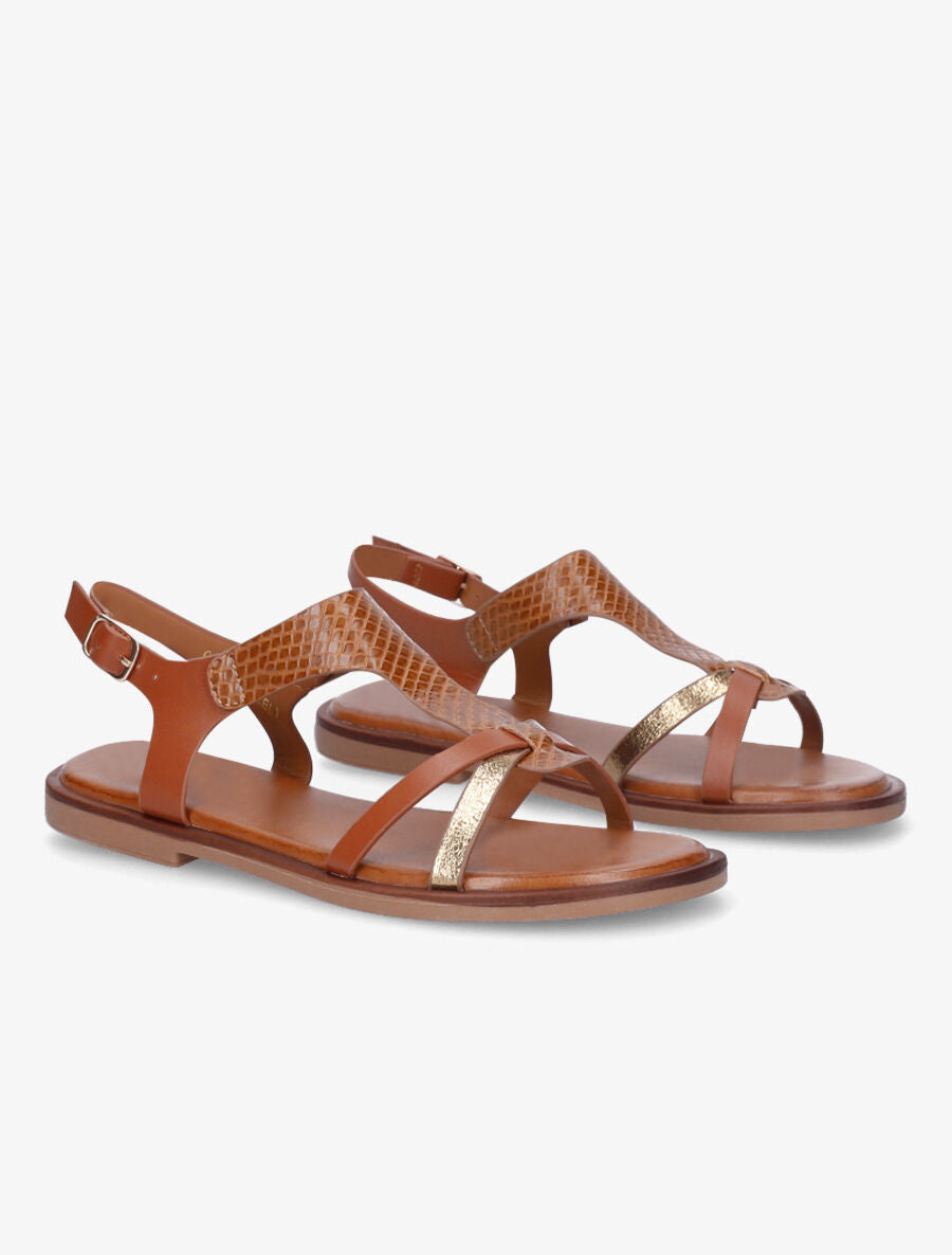 Nu-pieds en simili effet python - Camel - 4