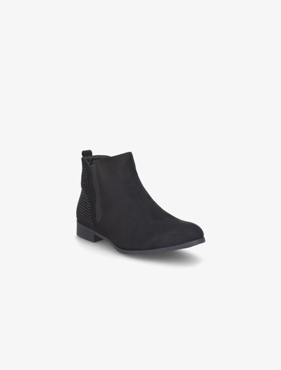Boots arrière strassé noir - Noir - 2
