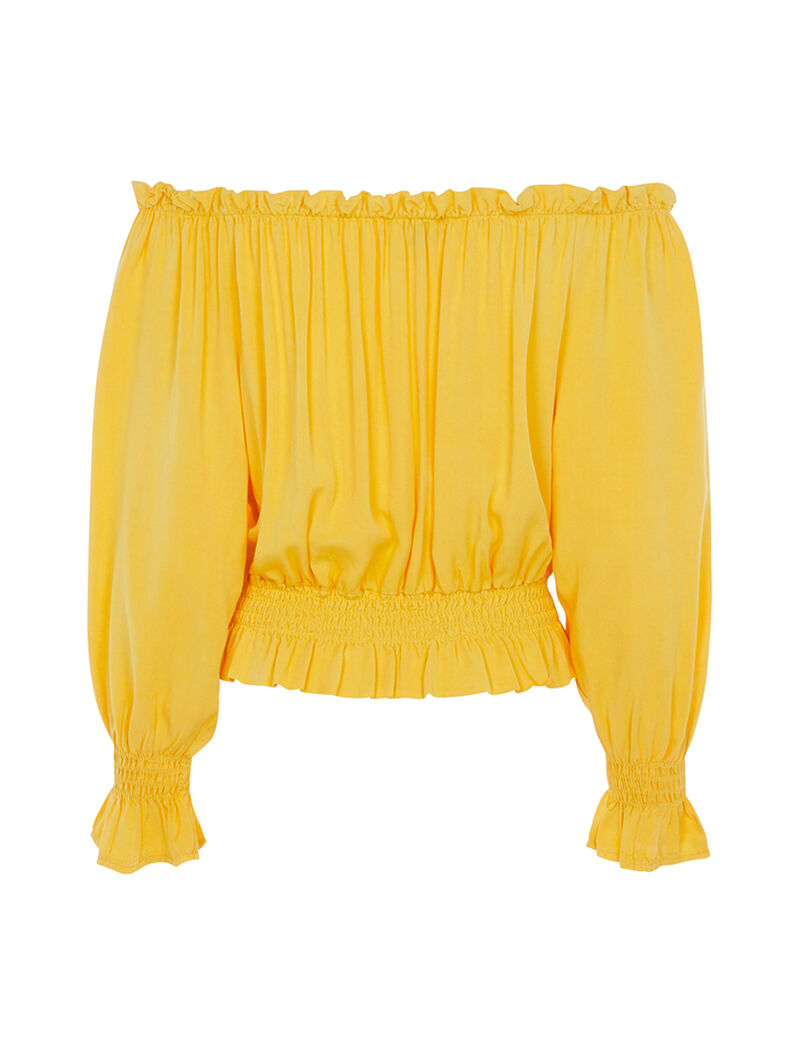 Blouse bouffante - jaune - 2