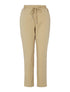Pantalon fluide rayé - beige foncé/blanc - 1