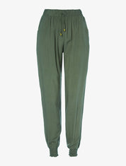 Pantalon fluide style sarrouel - Kaki - 1