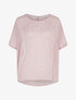 Blouse transparente à motifs étoilés - vieux rose - 1
