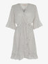 Robe cache-coeur volantée - blanc - 1