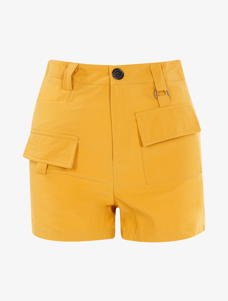 Mini short à poches stylisées - jaune - 3