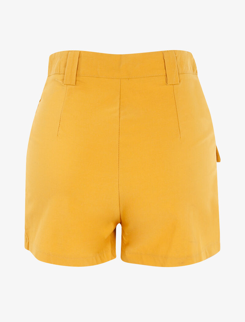 Mini short à poches stylisées - jaune - 2