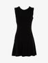 Robe à empiècements satinés - noir - 1