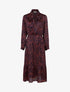 Robe longue à imprimé tâcheté - marine - 1
