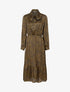 Robe longue à imprimé tâcheté - kaki - 1