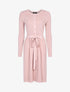 Robe-pull à buste boutonné - rose - 1