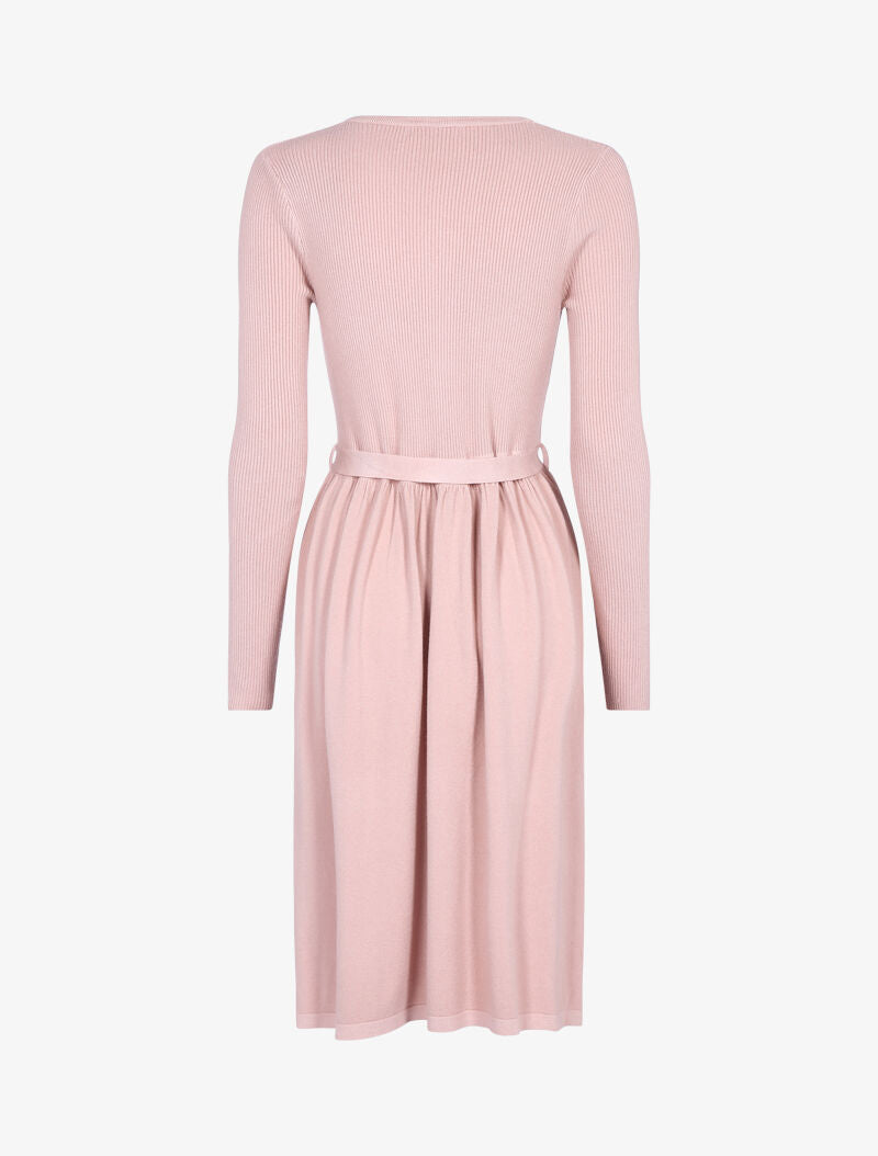 Robe-pull à buste boutonné - rose - 2