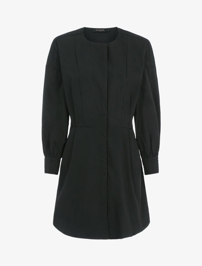 Tunique style robe chemise - noir - 3