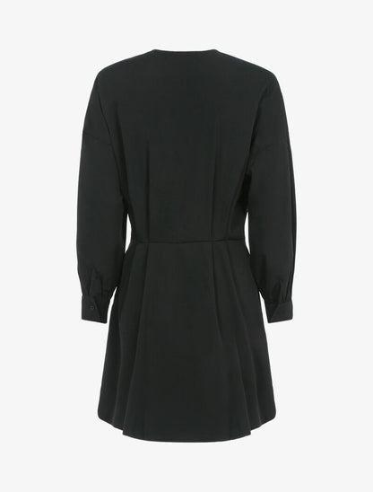 Tunique style robe chemise - noir - 2
