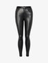 Jean en simili coupe skinny - noir - 3
