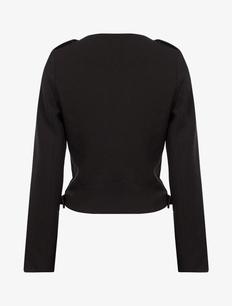 Veste courte à zips - noir - 2