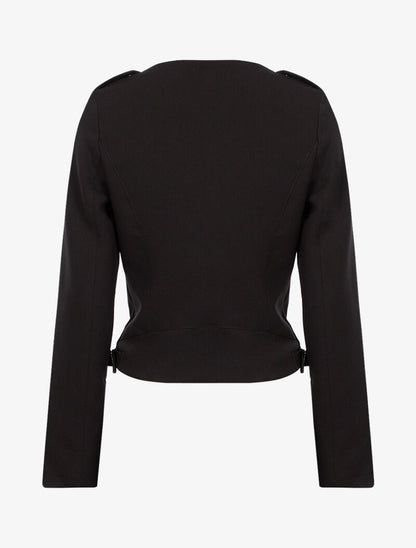 Veste courte à zips - noir - 2