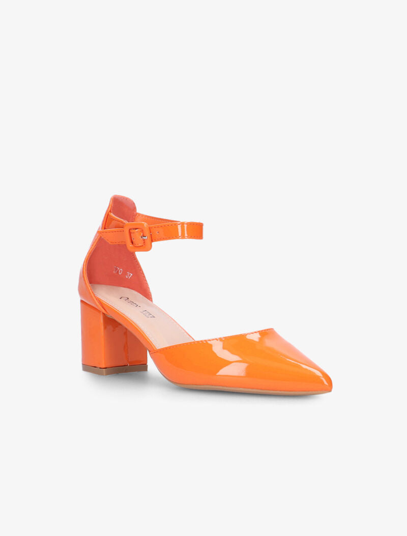 Sandales fermées à bouts pointus - orange - 7