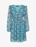 Robe à imprimé floral - turquoise - 3