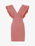 Robe à emmanchures volantées - rose - 1