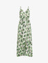 Robe portefeuille fleurie - beige - 1