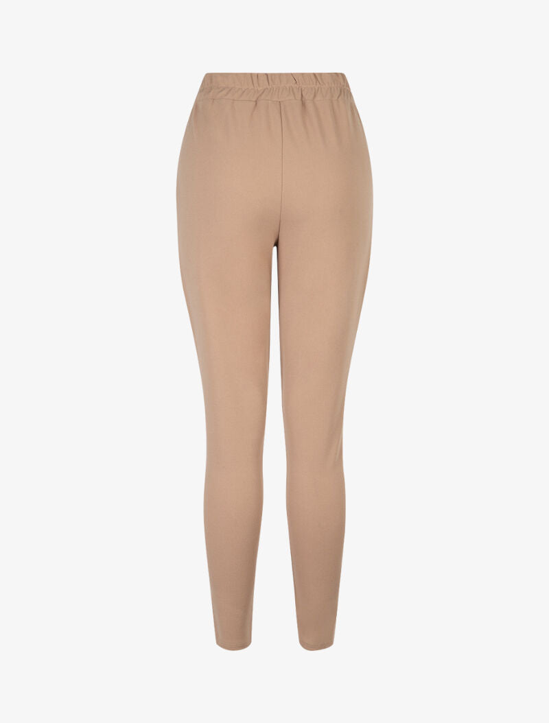 Pantalon carotte à boucle - camel - 2