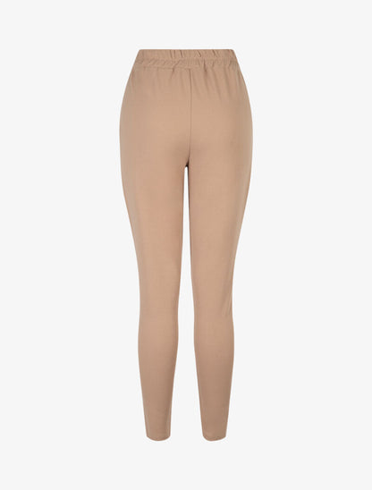 Pantalon carotte à boucle - camel - 2