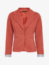 Blazer à détails rayures - brique - 1
