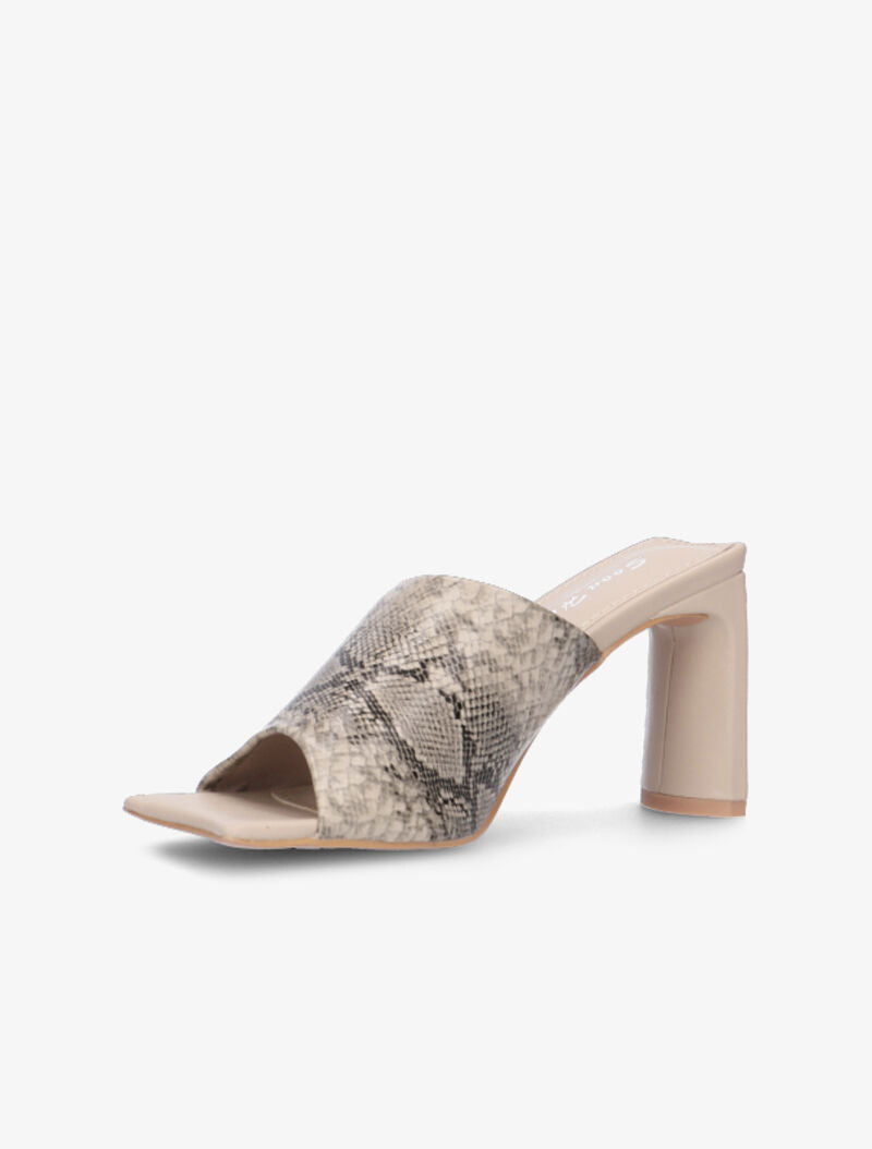 Mules à talon Français stylisé - python - 3