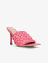 Mules à ganses larges tressées - fushia - 7