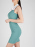 Robe à détail style chemise - turquoise - 4