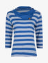 Top à imprimé rayures - bleu roi - 1