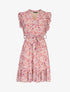 Robe volantée à imprimés - ecru - 3