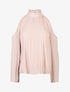 Top gaufré à épaules dénudées - rose - 1