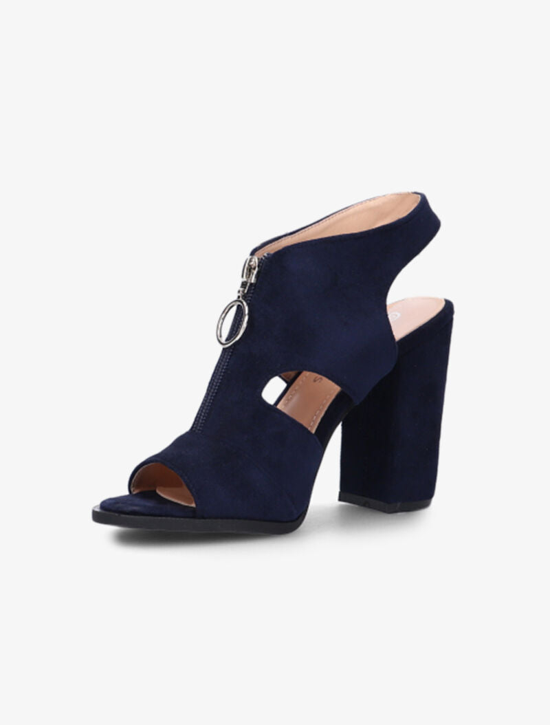 Sandales zippées et à anneau - marine - 4