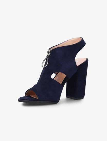 Sandales zippées et à anneau - marine - 4