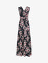 Robe à imprimé floral - noir - 1