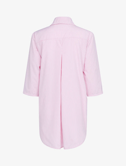 Blouse style chemise à rayures - rose - 2