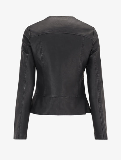 Veste à bande volantée - noir - 3