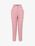 Pantalon à imprimé carreaux - rose - 3