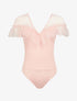 Body en tulle et volants - rose - 1