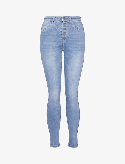 Jean slim délavé - denim clair - 3