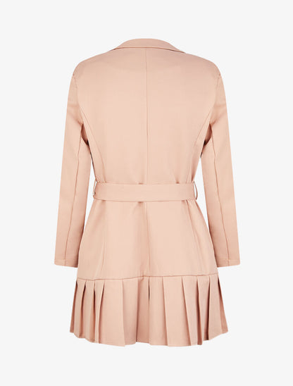 Blazer à bord gaufré - rose - 2