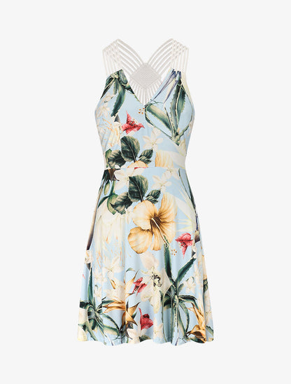 Robe extra stretch à imprimés - bleu ciel - 3