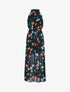 Robe longue à col américain - noir - 1