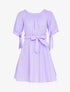 Robe patineuse à col bardot - lilas - 1