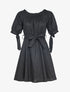 Robe patineuse à col bardot - noir - 1