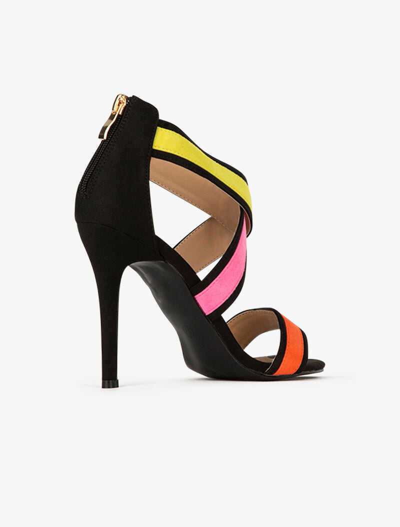 Sandales color block - orange - 4