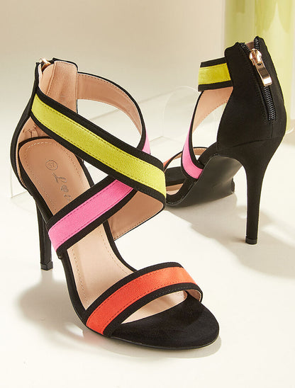 Sandales color block - orange - 5