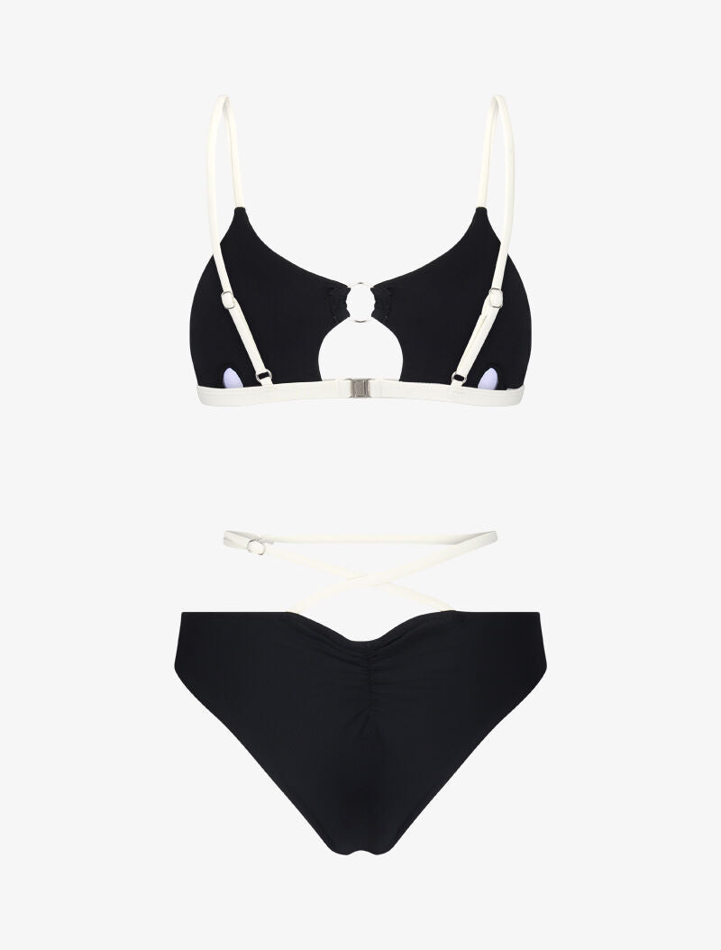 Bikini brassière à découpe - noir - 2